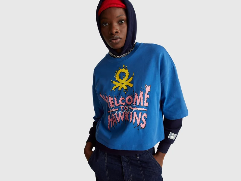 T-shirt con stampa Stranger Things
