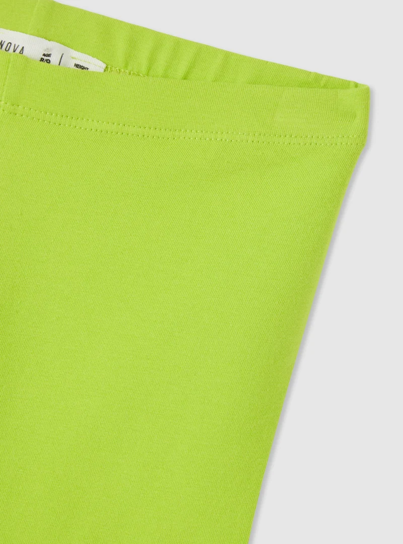 Leggings corti tinta unita