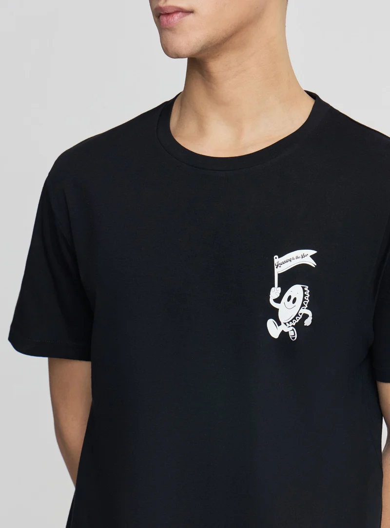 T-shirt con stampa simpatica