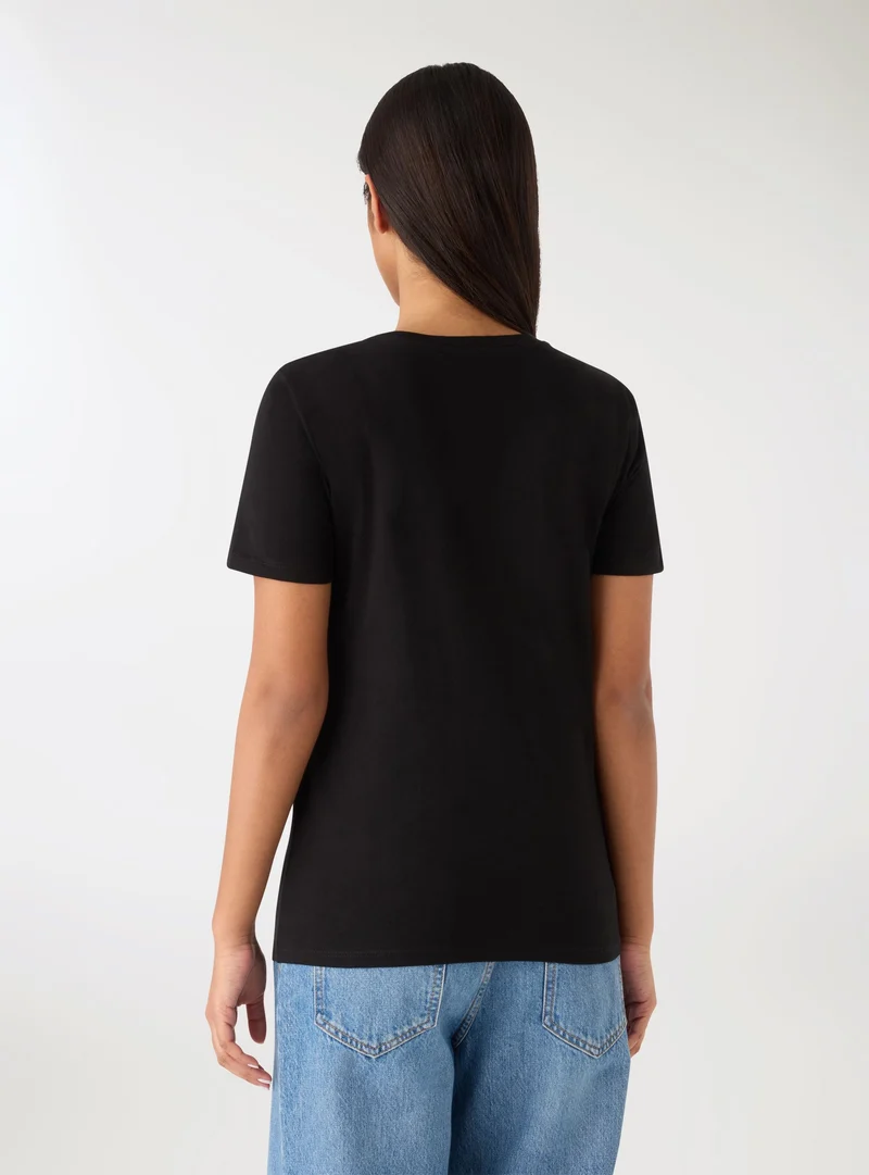 T-shirt con skyline New York