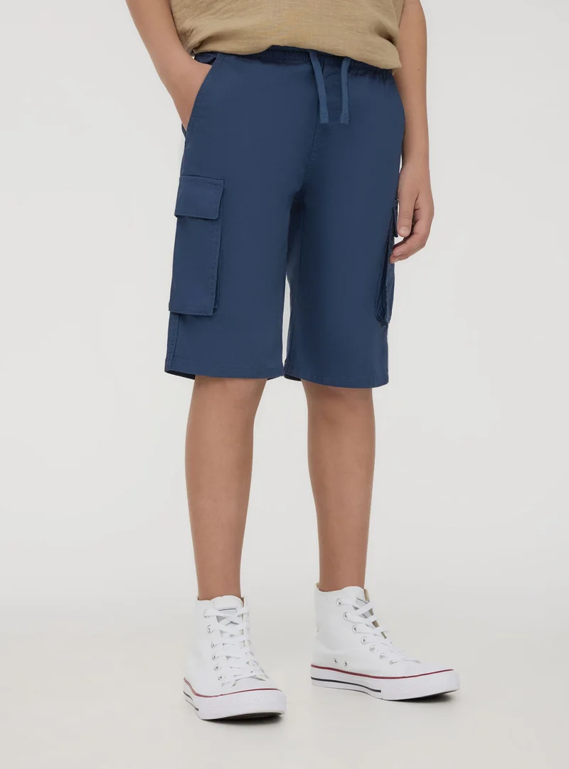 Pantaloncini cargo con coulisse