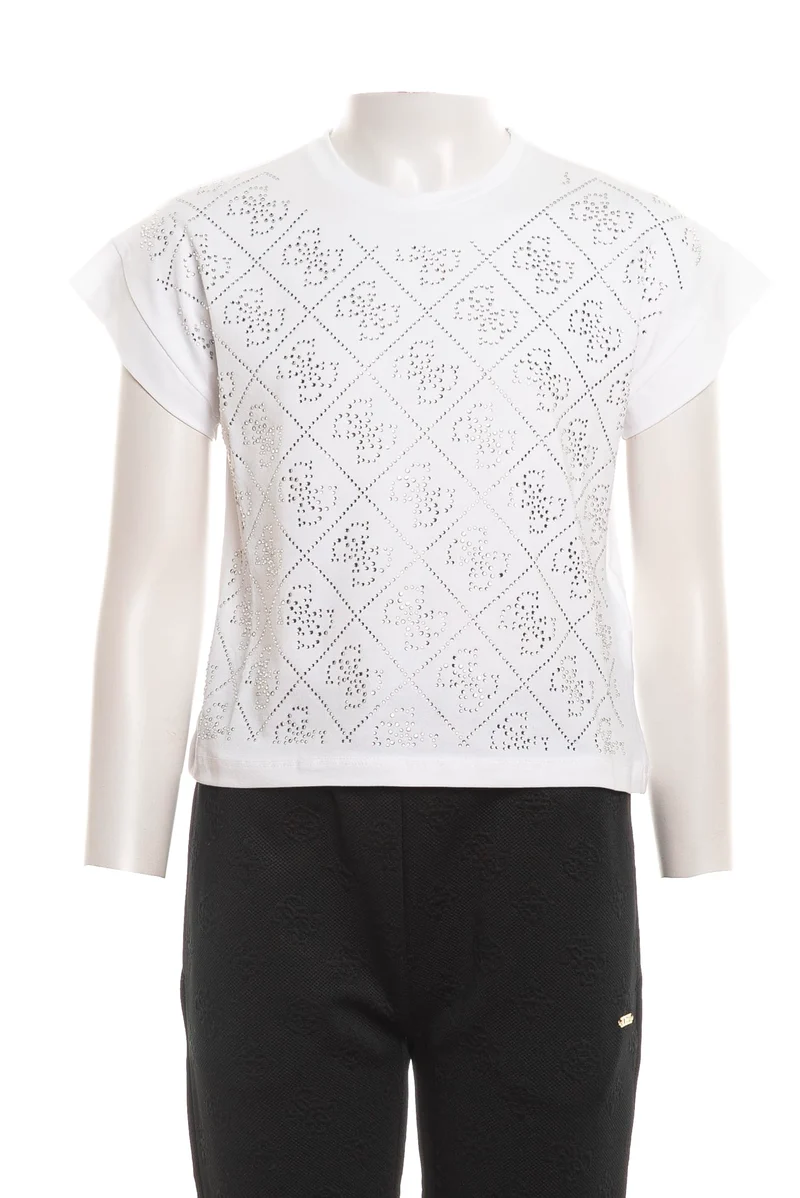 T Shirt Guess 4 G Da Bambina Bianca