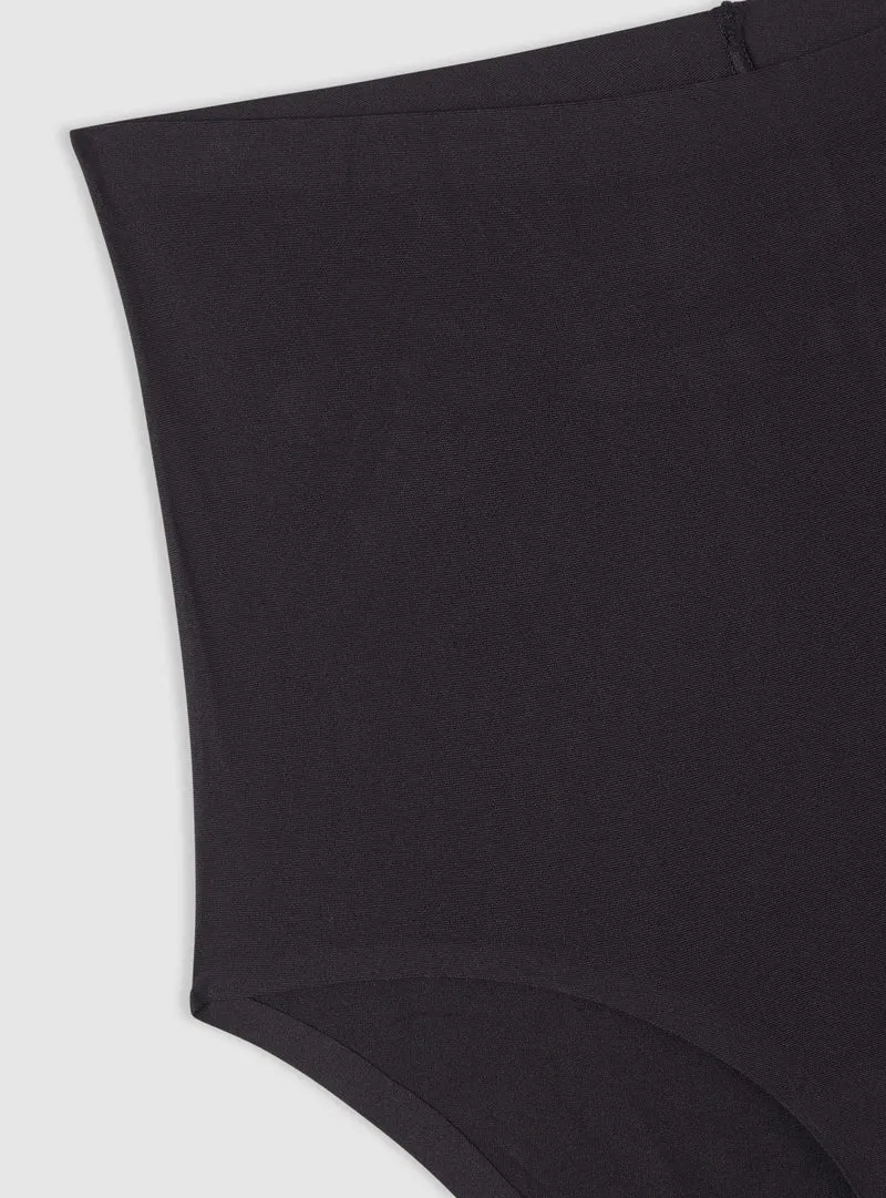 Slip a vita alta tinta unita