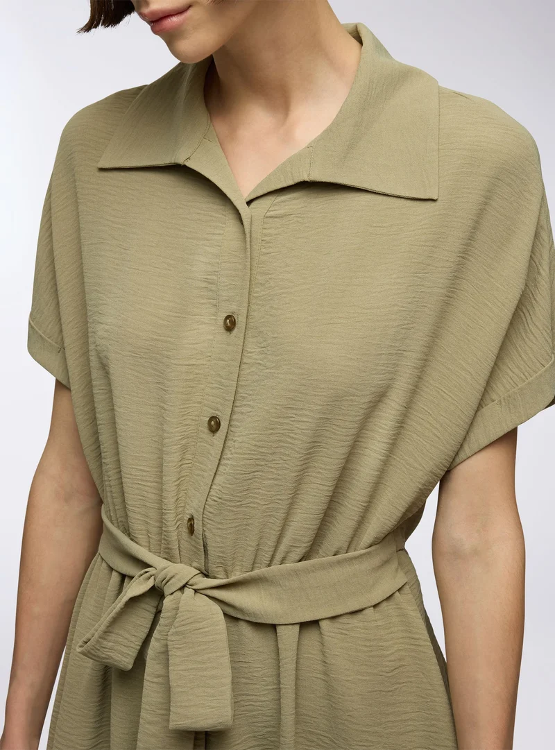 Vestito chemisier con fusciacca