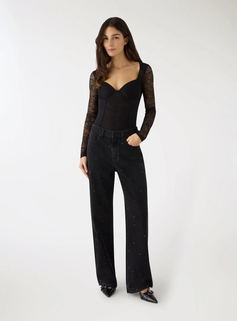 Body pizzo con coppe