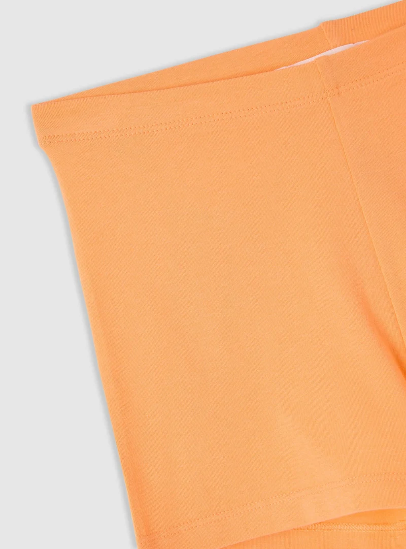 Leggings corti tinta unita
