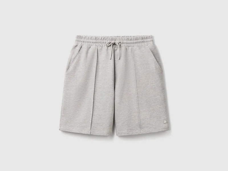 Bermuda in felpa di cotone