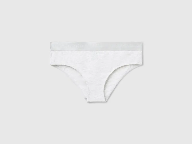 Slip fianco alto in cotone stretch