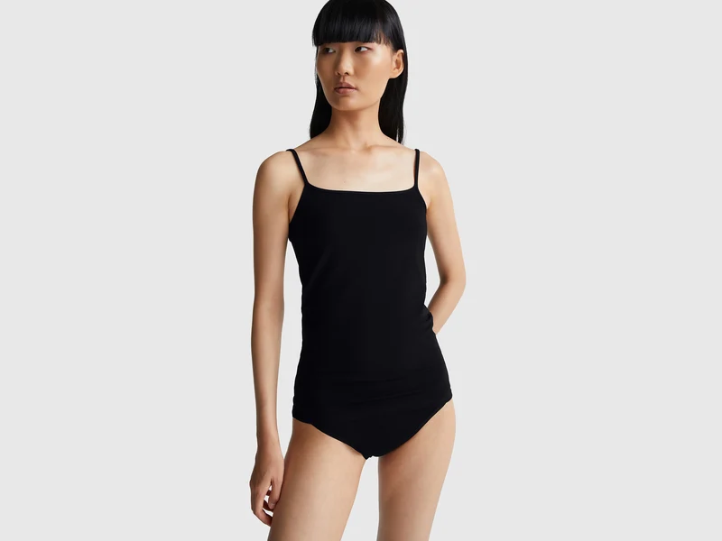Canotta in cotone stretch