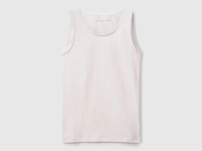 Due canotte in cotone stretch