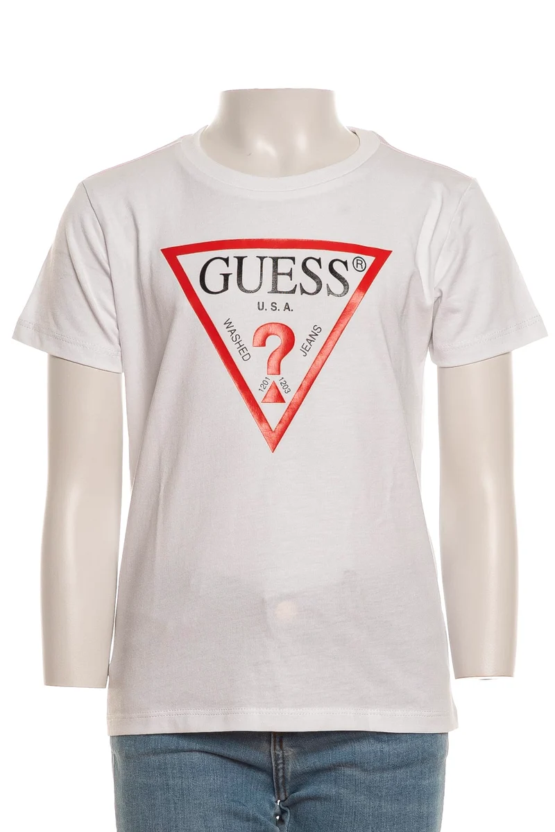 T Shirt Guess Cn Original Ss Baby Da Bambino Bianca