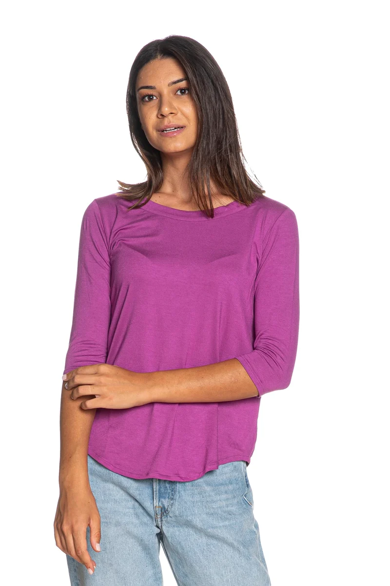 T Shirt Ragno Summer 34 Rnd Da Donna Ciclamino