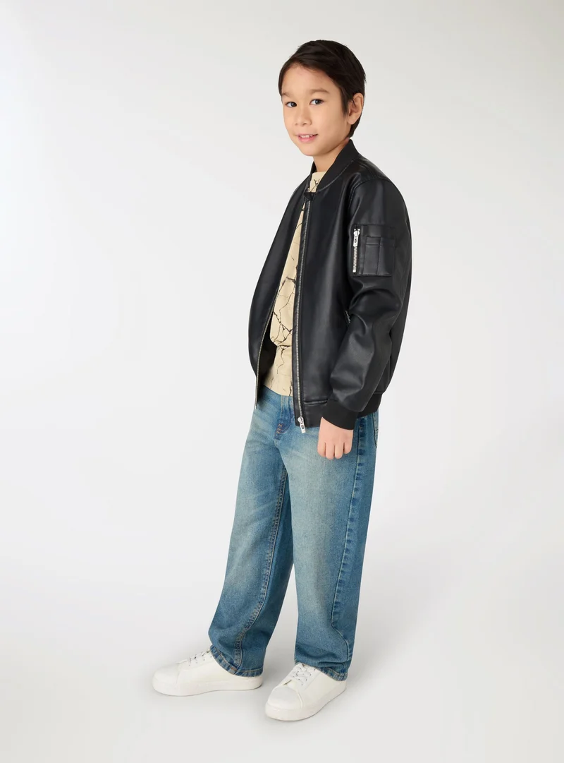 Bomber in similpelle