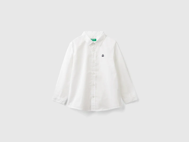 Camicia bianca in puro cotone