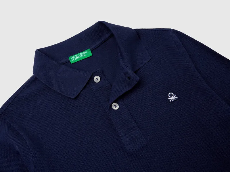 Polo manica lunga cotone