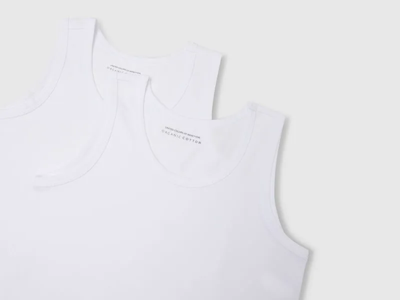 Due canotte in cotone biologico stretch