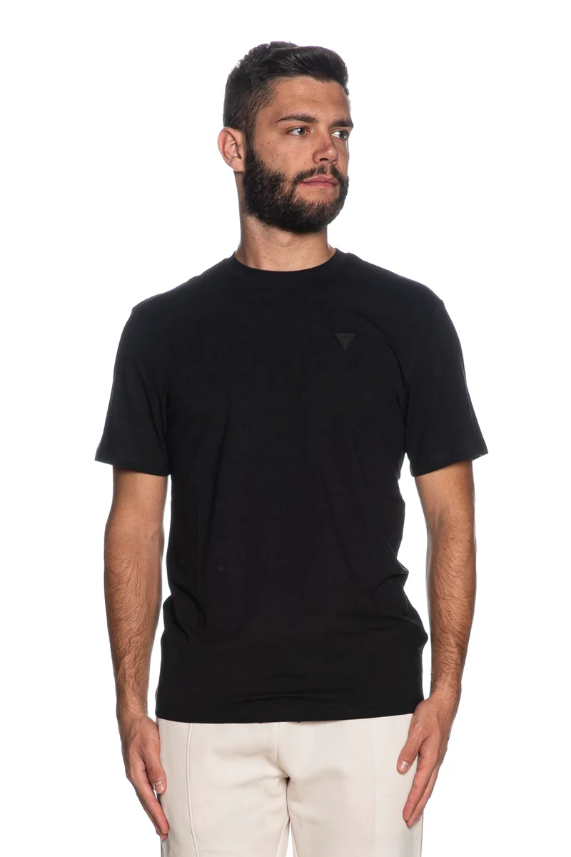 T Shirt Guess Active Hedley Da Uomo Nera