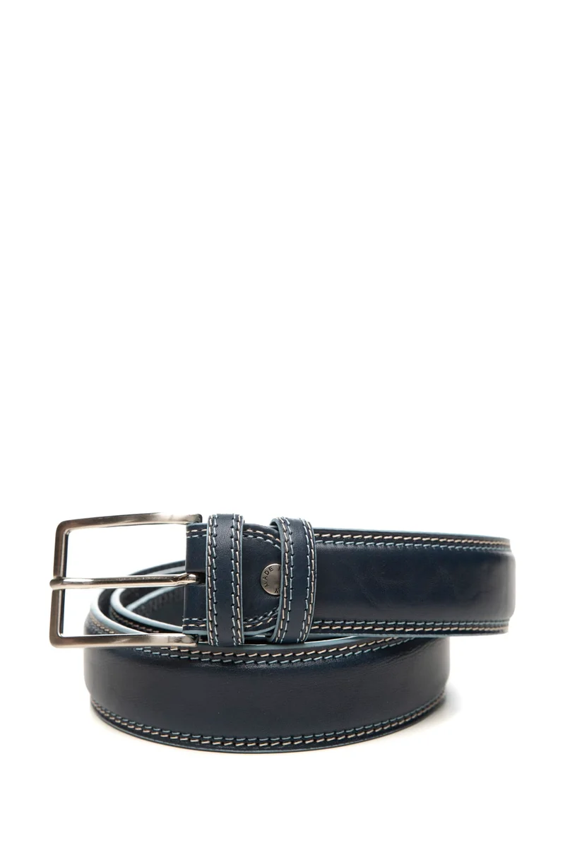 Cintura Marco Celli Taurus 35 Da Uomo Blu Balena In Cuoio