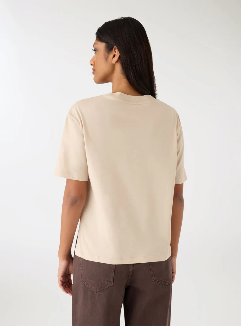 T-shirt ampia tinta unita