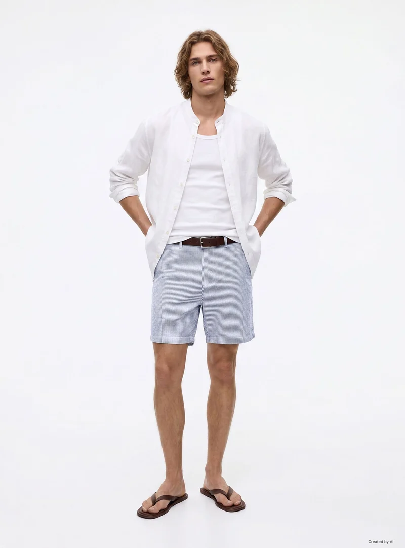 Pantaloncini chino a righe