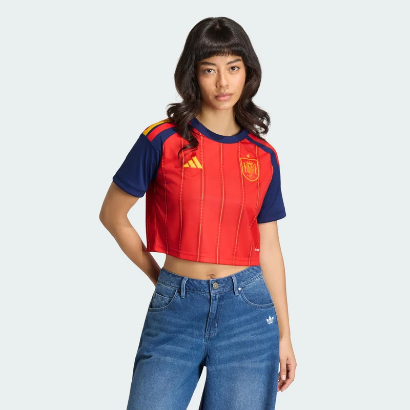 adidas Women Spain 26 Home Cropped Jersey
