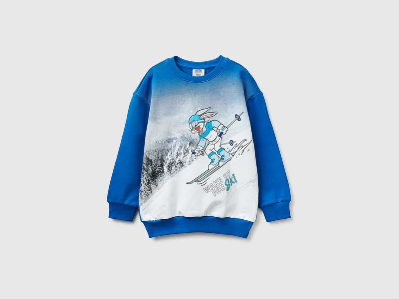 Felpa blu Looney Tunes x Olympic Collection