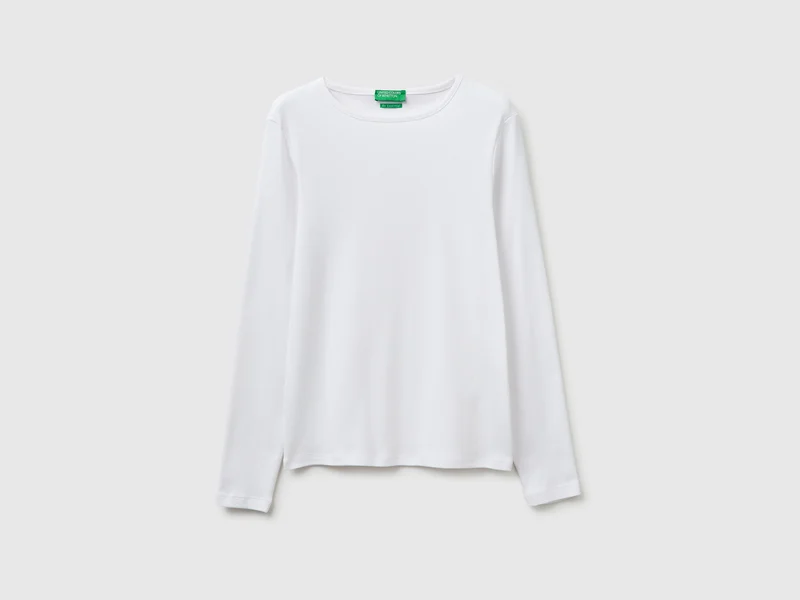T-shirt slim fit a manica lunga