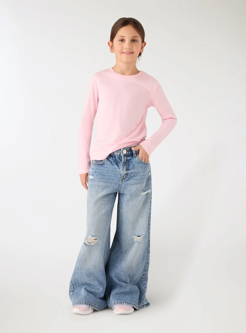 Jeans maxi con strappi