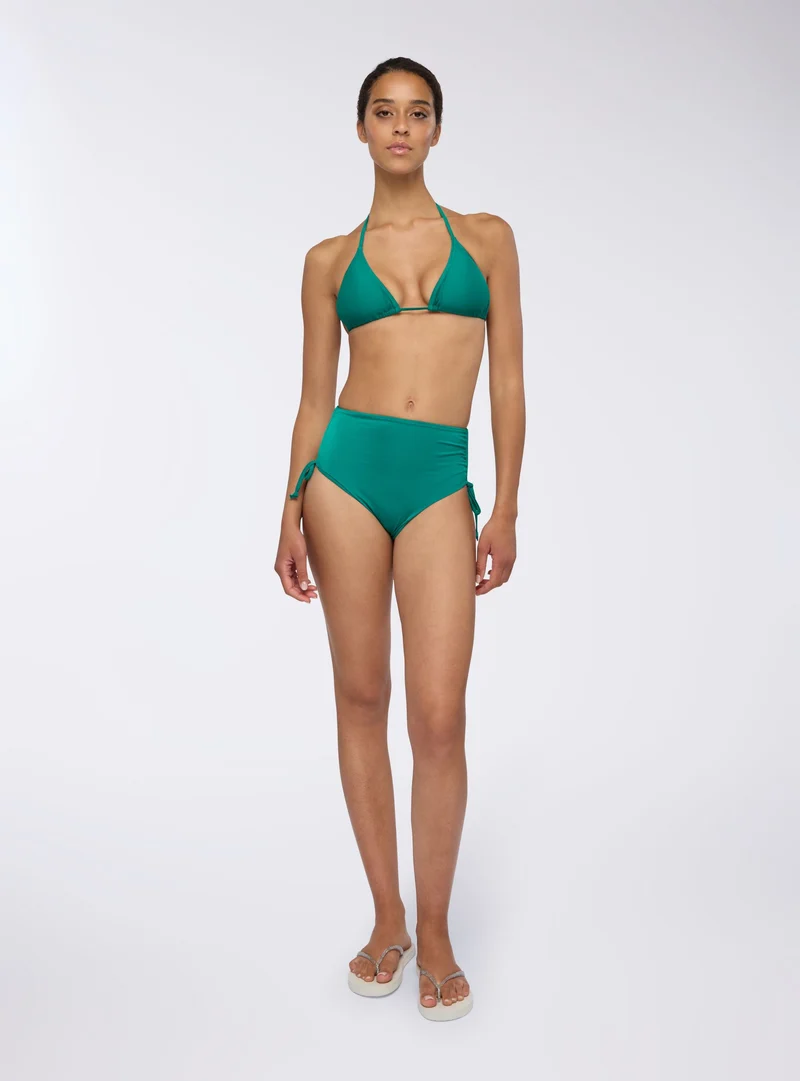 Slip bikini a vita alta regolabile