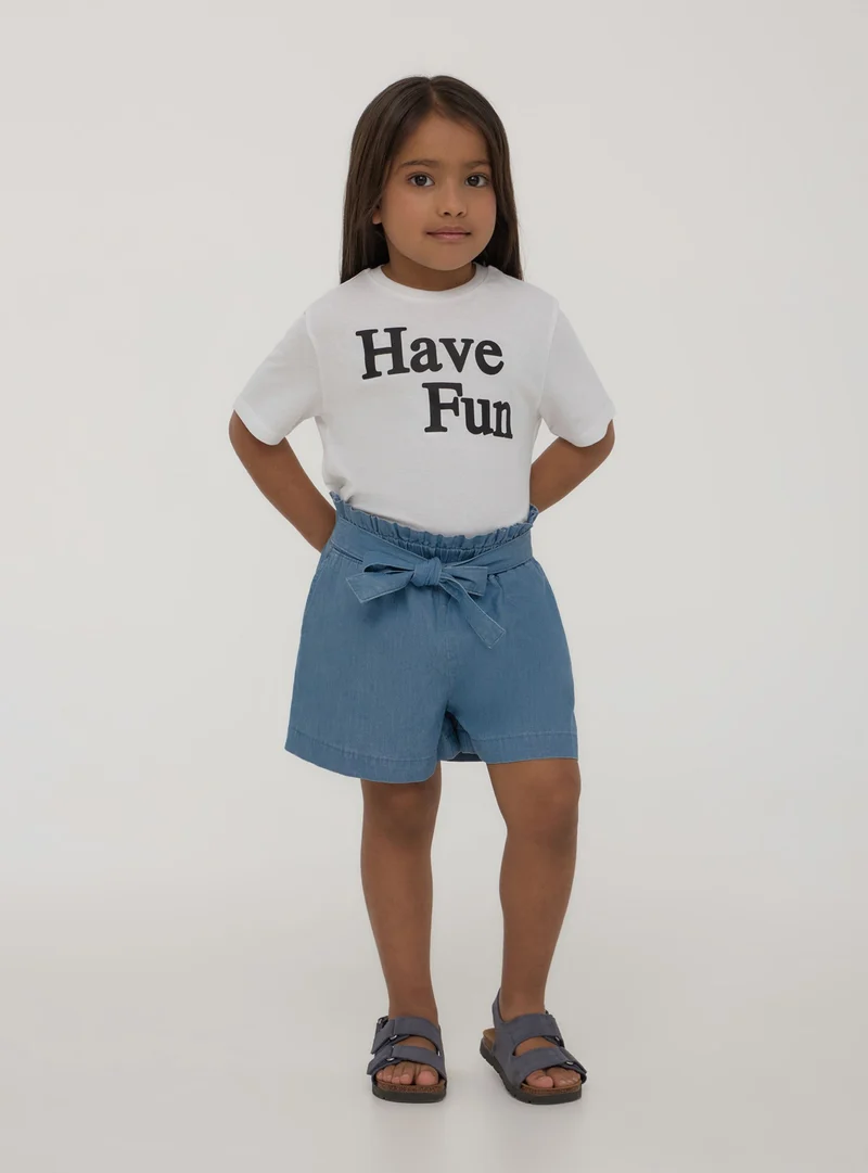 T-shirt con scritta Have Fun