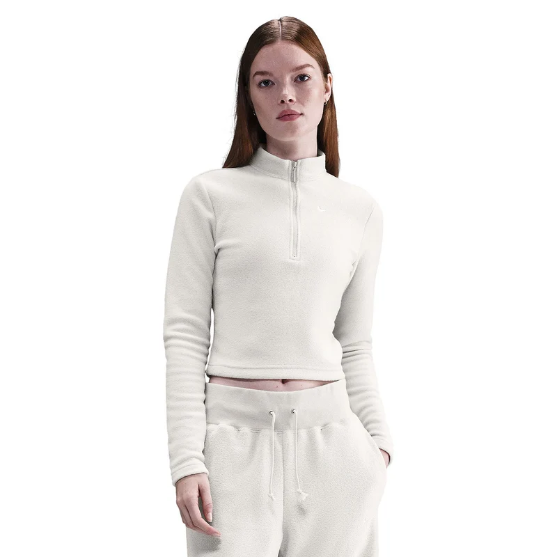 Nike Maglia Slim Fit in fleece a manica lunga con zip a metà