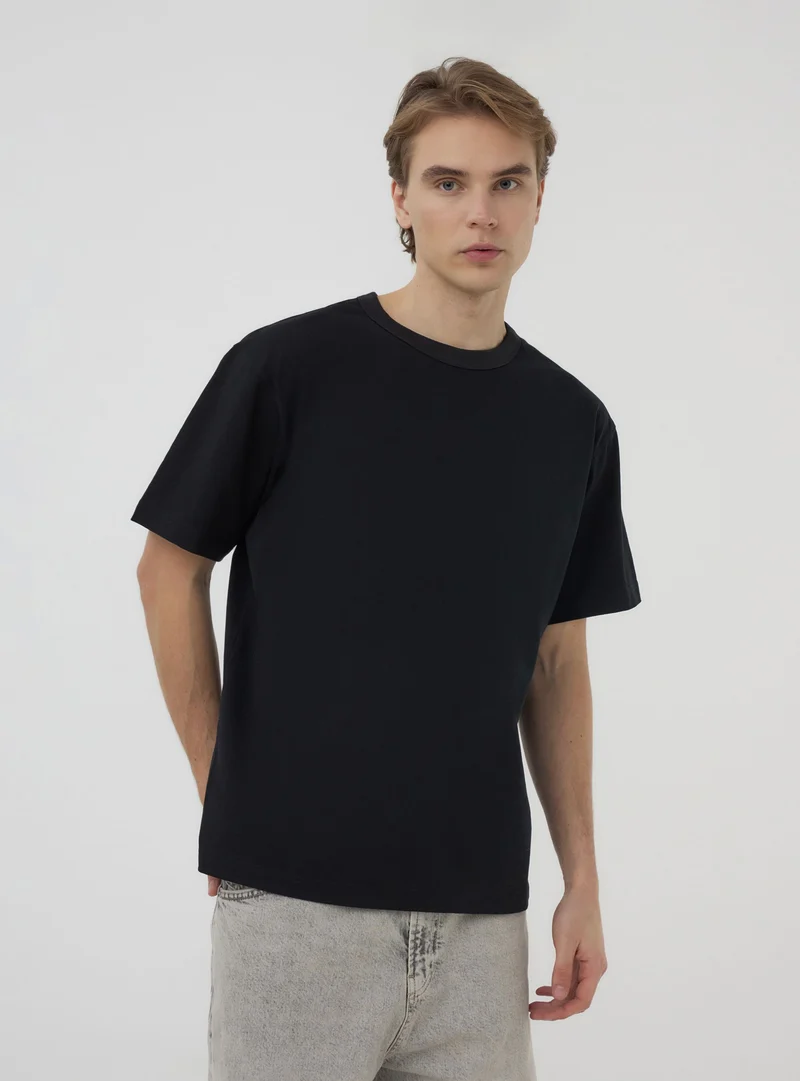 T-shirt pesante tinta unita