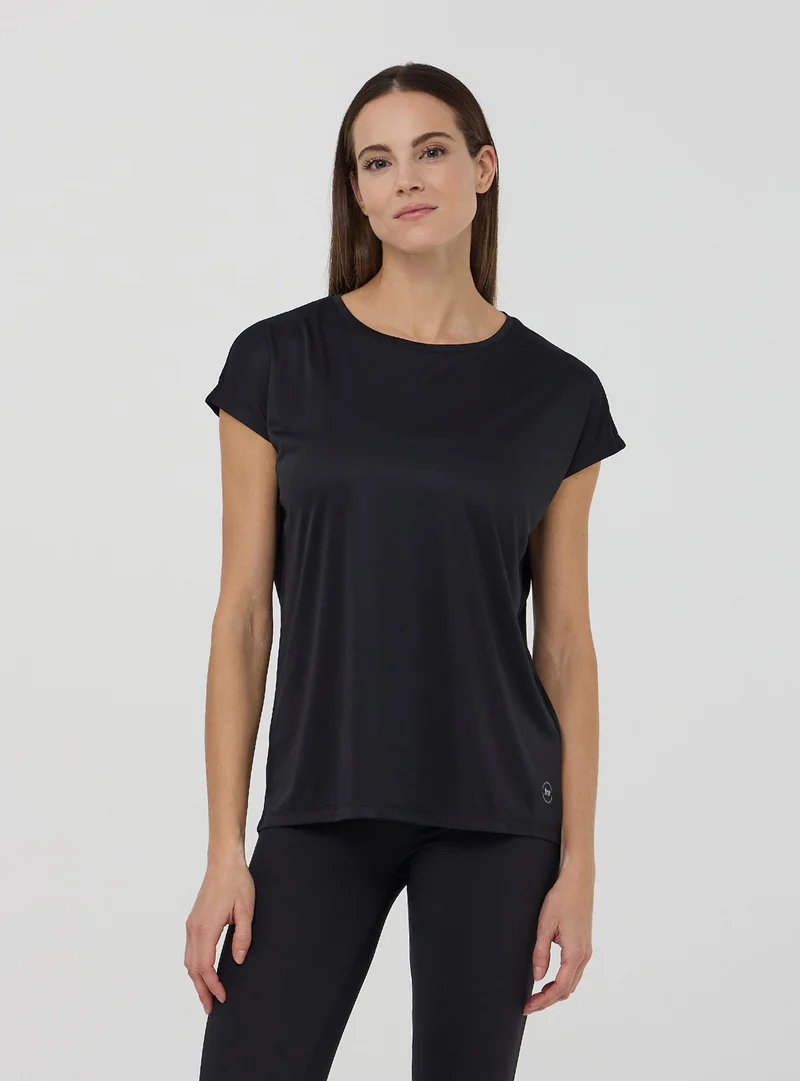 T-shirt sportiva ampia tinta unita