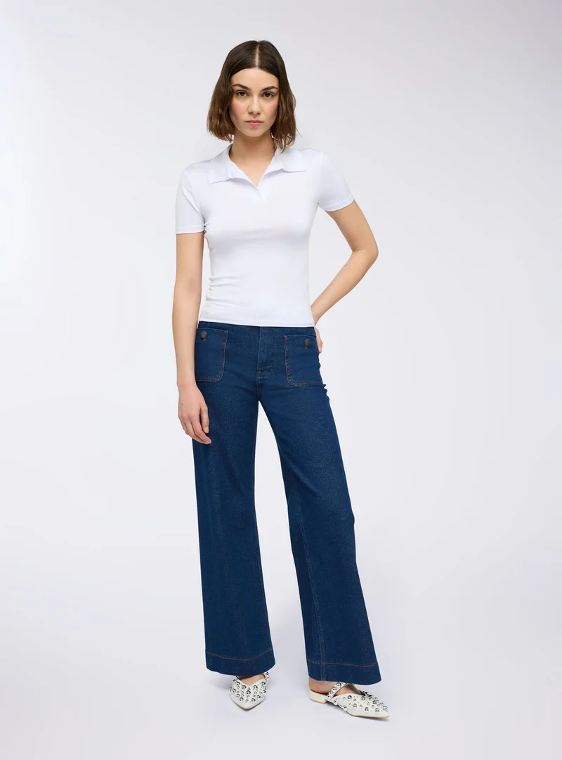 Polo slim fit a tinta unita