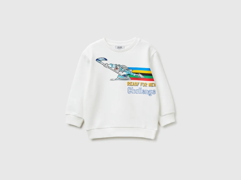 Felpa panna Looney Tunes x Olympic Collection
