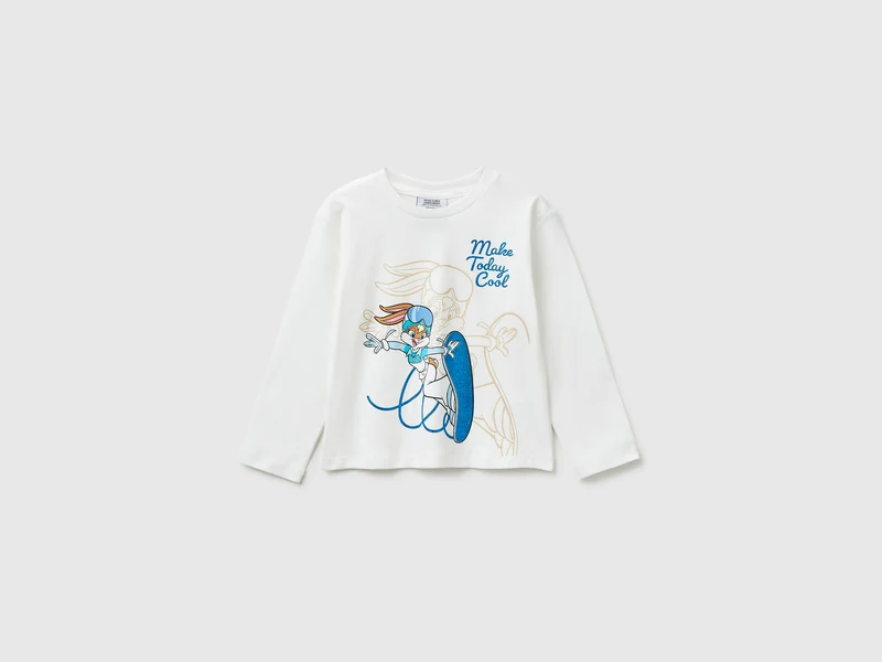 Maglietta panna Looney Tunes x Olympic Collection