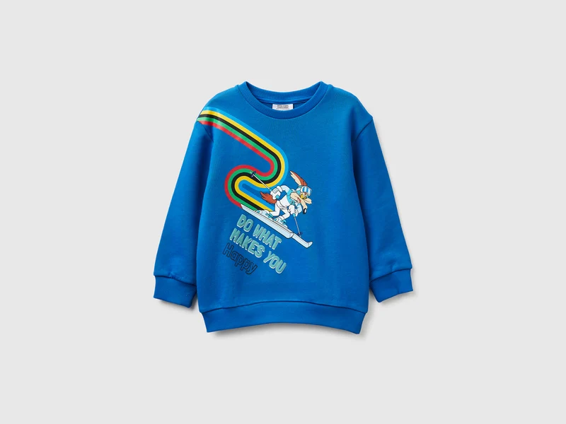 Felpa blu Looney Tunes x Olympic Collection