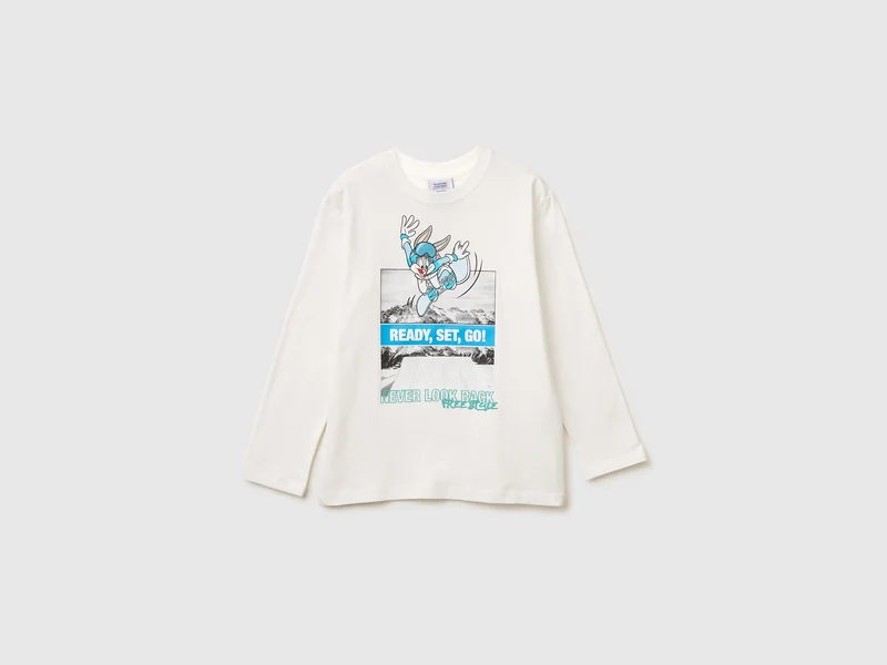 T-shirt panna Looney Tunes x Olympic Collection