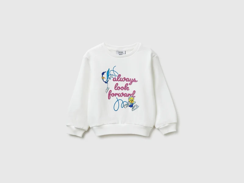 Felpa panna Looney Tunes x Olympic Collection