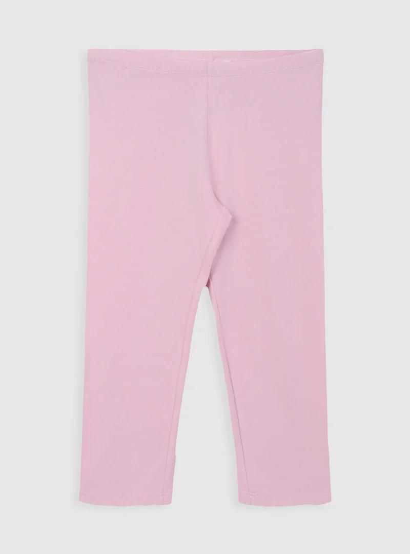 Leggings 3/4 a tinta unita