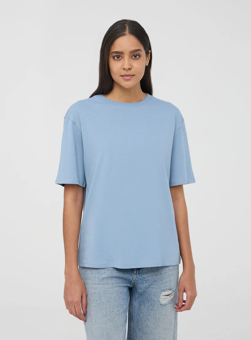 T-shirt oversize basic a tinta unita