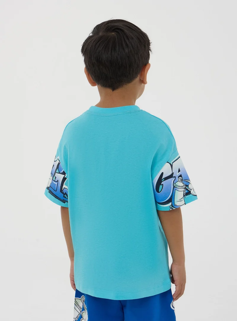 T-shirt stampa graffiti