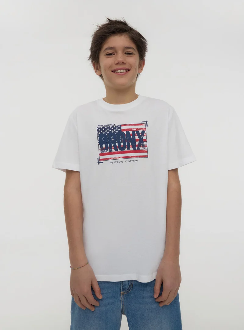 T-shirt con scritta