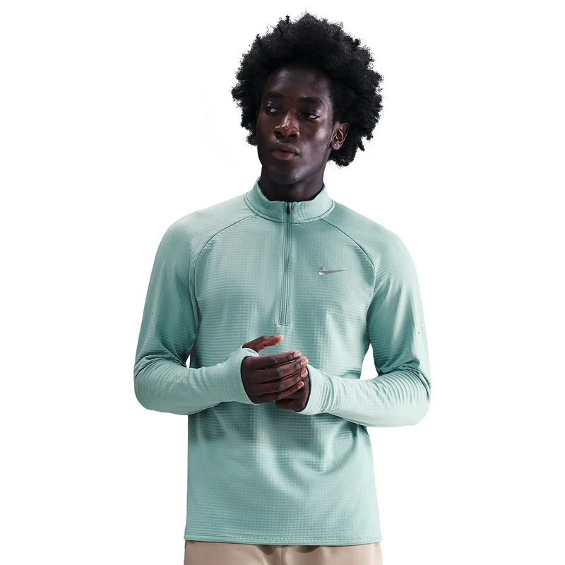 Nike Maglia da running per l'inverno con zip a metà lunghezz