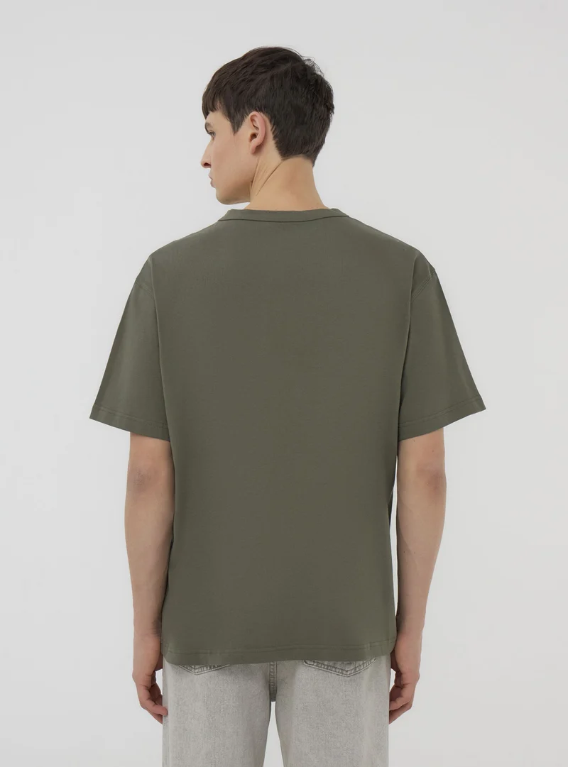 T-shirt pesante tinta unita