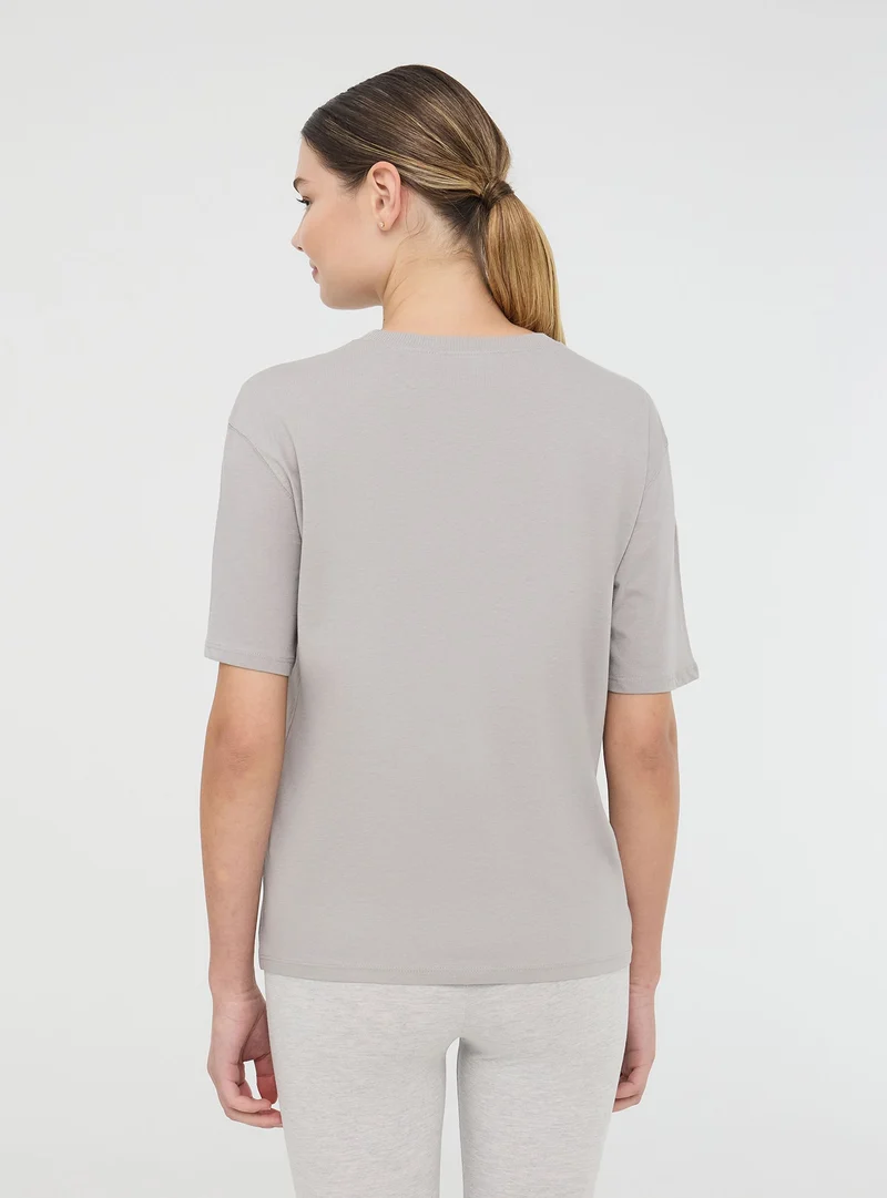 T-shirt oversize basic a tinta unita