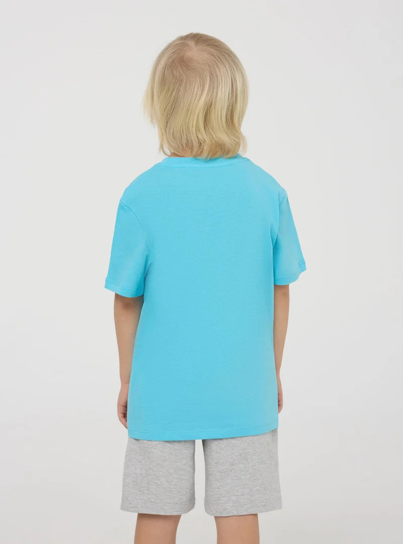 T-shirt con stampa coccodrillo