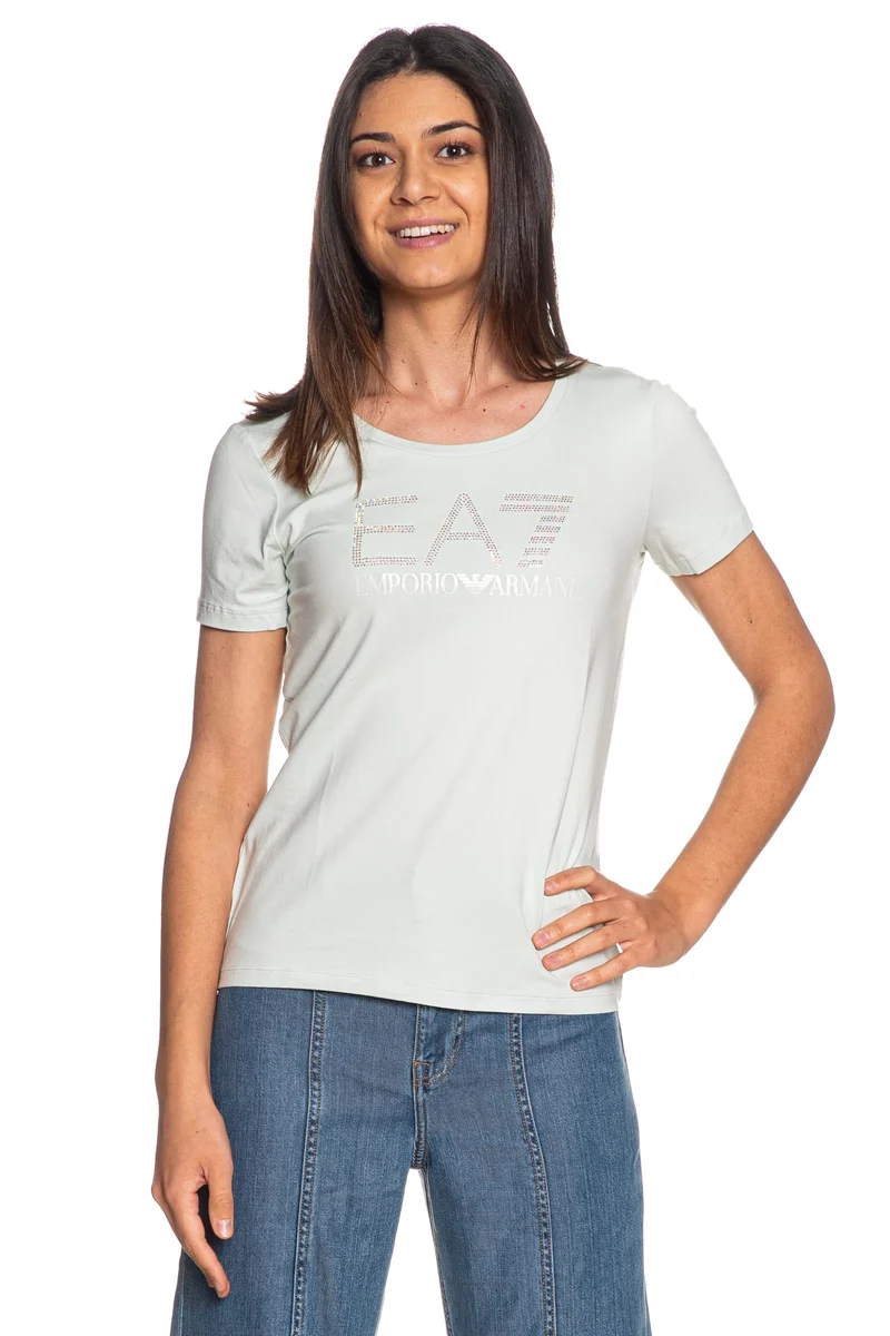 T Shirt Ea7 Train Series W Tee Ss Fancy Da Donna Verde Tea