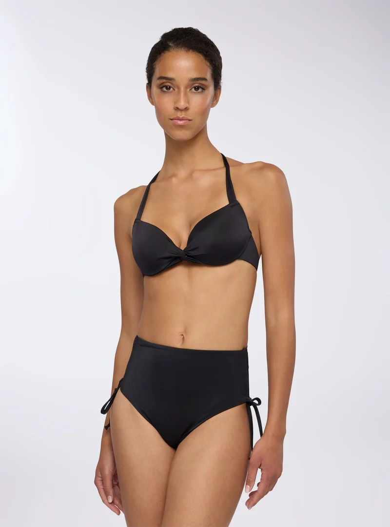 Slip bikini a vita alta regolabile