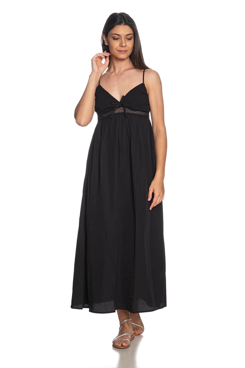 Abito Lungo Only Briar Da Donna Nero